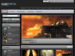 Gaming Website Template  Website template, Html website templates, Portal  website